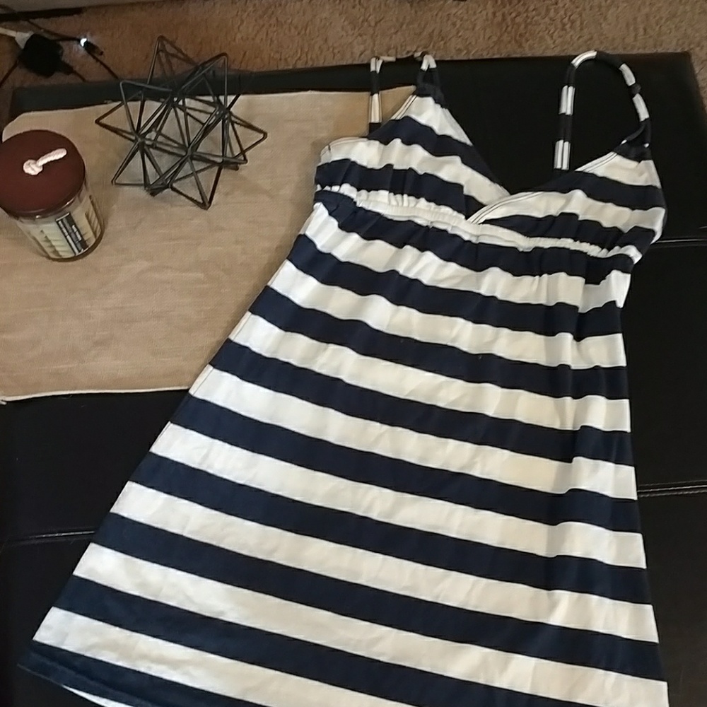 Striped cotton sun dress from Aeropostale- L